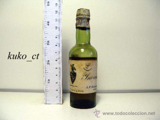 Collection of wines and liquors: BOTELLITA BOTELLIN MACHARNUDO YNOCENTE MUESTRA GRATUITA  BODEGAS A.R.VALDESPINO JEREZ