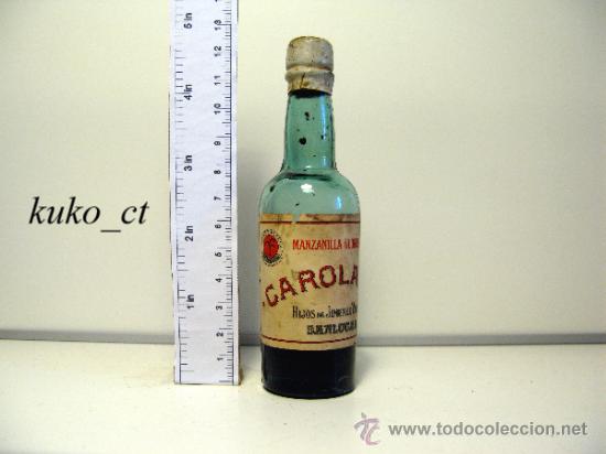 Collection of wines and liquors: BOTELLITA BOTELLIN MANZANILLA PASADA OLOROSA BODEGAS HIJOS DE JIMENEZ VALERA