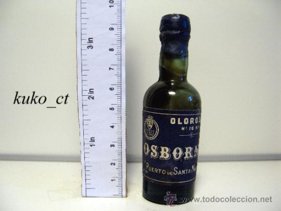 Sammlung von Weinen und Lik&ouml;ren: BOTELLITA BOTELLIN OLOROSO MEDIUM N&ordm;10 RF OSBORNE BODEGAS OSBORNE PUERTO SANTA MARIA