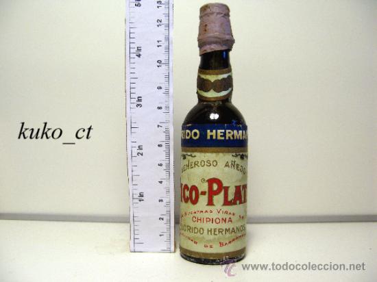 Sammlung von Weinen und Lik&ouml;ren: BOTELLITA BOTELLIN A&Ntilde;EJO GENEROSO PICO - PLATA BODEGAS FLORIDO HERMANOS
