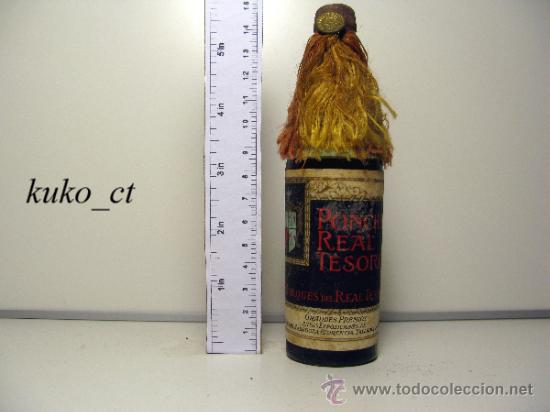 Sammlung von Weinen und Lik&ouml;ren: BOTELLITA BOTELLIN PONCHE REAL TESORO BODEGAS MARQUES DEL REAL TESORO