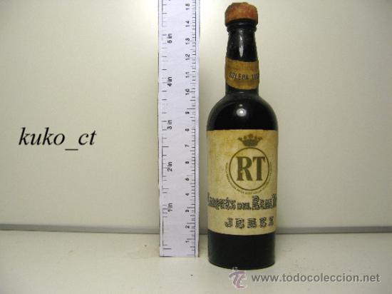 Collection of wines and liquors: BOTELLITA BOTELLIN SOLERA 1850 RT BODEGAS MARQUES DEL REAL TESORO