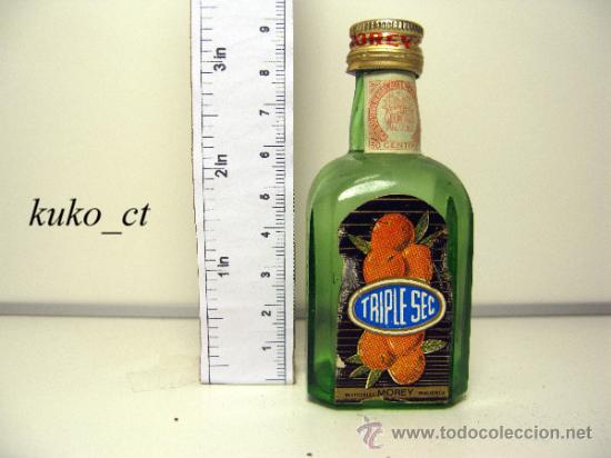 Sammlung von Weinen und Lik&ouml;ren: BOTELLITA BOTELLIN TRIPLE SEC DESTILERIAS MOREY