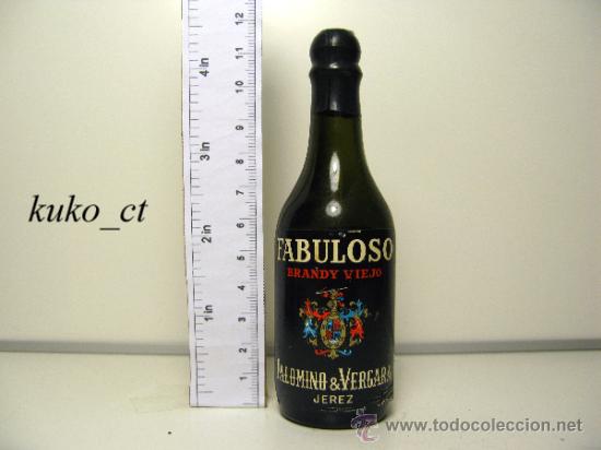 Coleccionismo de vinos y licores: BOTELLITA BOTELLIN BRANDY VIEJO FABULOSO BODEGAS PALOMINO & VERGARA