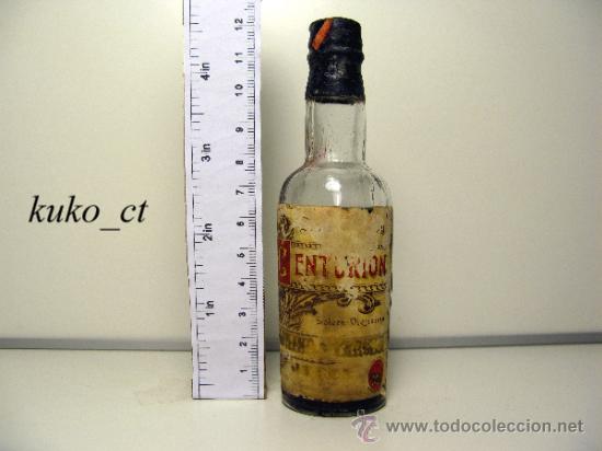 Coleccionismo de vinos y licores: BOTELLITA BOTELLIN JEREZ BRANDY SOLERA VIEJISIMA CENTURION BODEGAS PALOMINO & VERGARA JEREZ