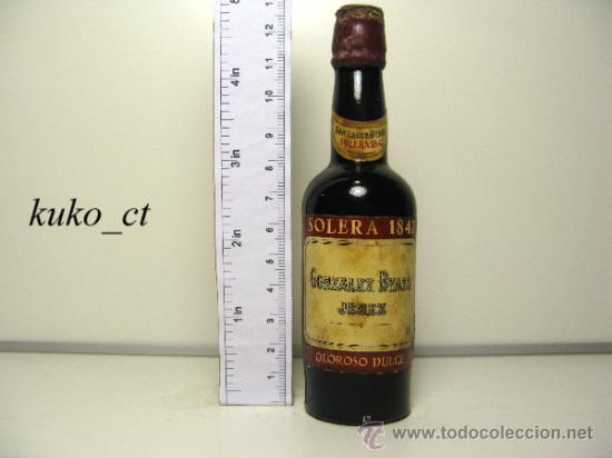 Sammlung von Weinen und Lik&ouml;ren: BOTELLITA BOTELLIN OLOROSO DULCE GONZALEZ BYAS JEREZ SOLERA 1847