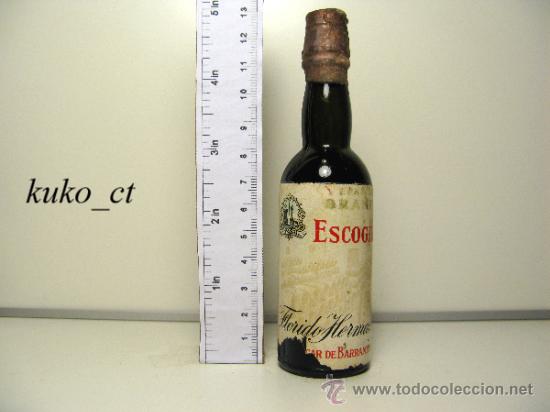 Coleccionismo de vinos y licores: BOTELLITA BOTELLIN SPANISH BRANDY ESCOGIDO DESTILERIAS FLORIDO HERMANOS