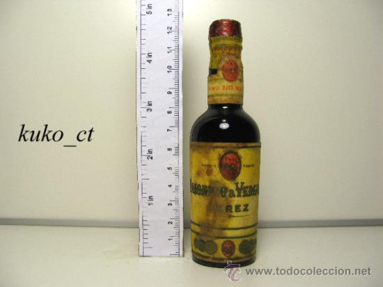 Collection of wines and liquors: BOTELLITA BOTELLIN FINO SHERRY TIO MATEO BODEGAS PALOMINO & VERGARA