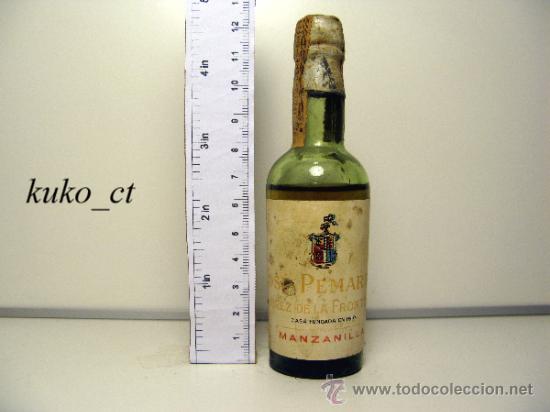 Collection of wines and liquors: BOTELLITA BOTELLIN MANZANILLA BODEGAS JOSE PEMARTIN JEREZ