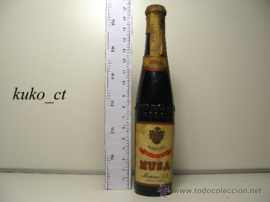 Collection of wines and liquors: BOTELLITA BOTELLIN MORILES SOLERA FINA BODEGAS MORENO CORDOBA