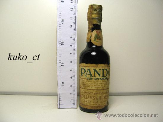 Sammlung von Weinen und Lik&ouml;ren: BOTELLITA BOTELLIN VERY DRY SHERRY PANDO DESTILERIAS WILLIAMS & HUMBERT