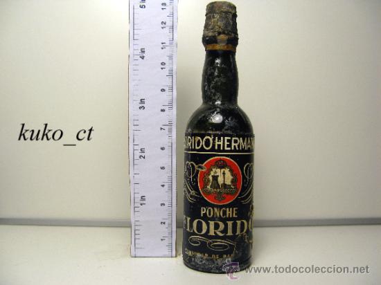 Sammlung von Weinen und Lik&ouml;ren: BOTELLITA BOTELLIN PONCHE FLORIDO DESTILERIAS FLORIDO HERMANOS