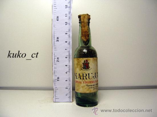 Sammlung von Weinen und Lik&ouml;ren: BOTELLITA BOTELLIN MANZANILLA FINISIMA OLOROSO MARUJA BODEGAS FERNANDO A. DE TERRY