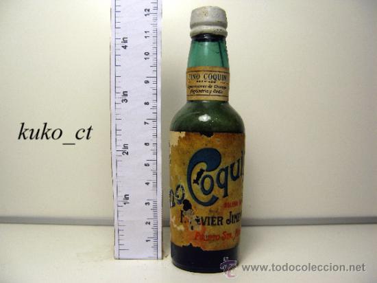 Sammlung von Weinen und Lik&ouml;ren: BOTELLITA BOTELLIN FINO COQUIN BODEGAS FRANCISCO JAVIER JIMENEZ