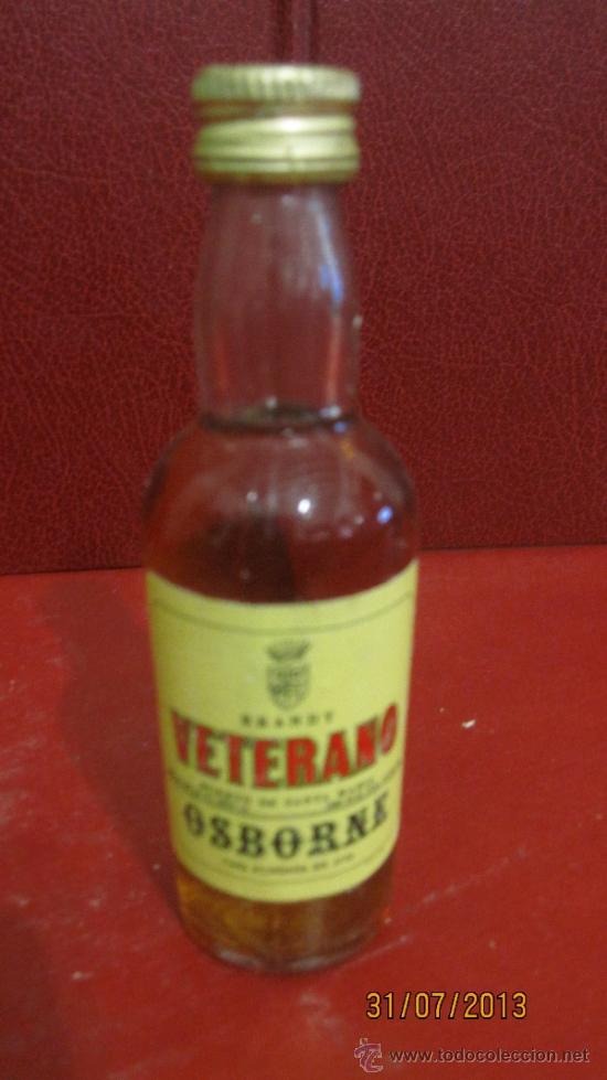 Coleccionismo de vinos y licores: BOTELLIN DE BRANDY VETERANO. BODEGAS OSBORNE. PUERTO DE SANTA MARIA, C&Aacute;DIZ.
