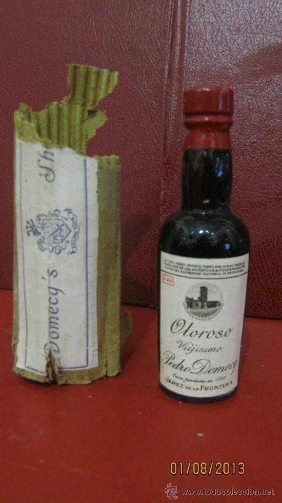 Coleccionismo de vinos y licores: BOTELLIN DE VINO OLOROSO VIEJISIMO. PEDRO DOMECQ. JEREZ DE LA FRONTERA.