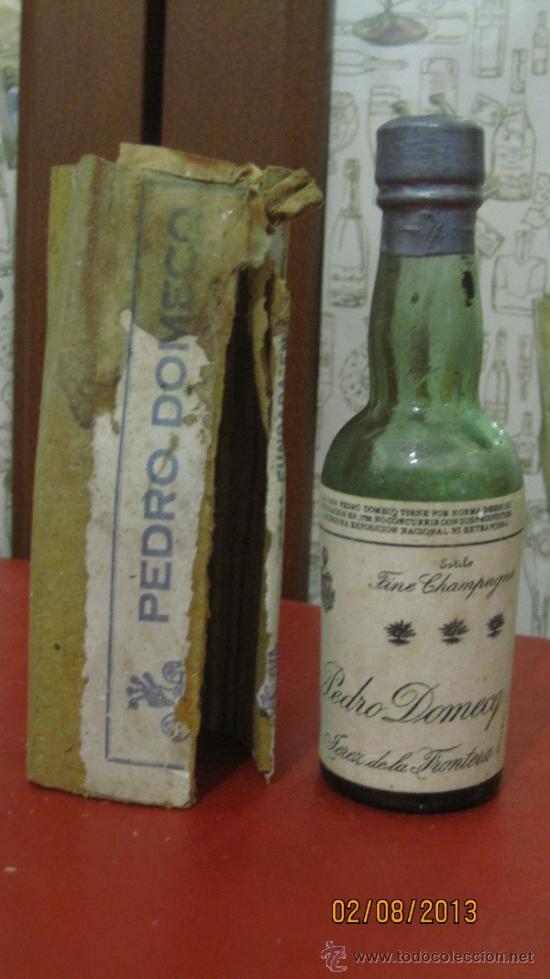 Coleccionismo de vinos y licores: BOTELLIN DE VINO ESTILO FINE CHAMPAGNE. PEDRO DOMECQ. JEREZ DE LA FRONTERA.