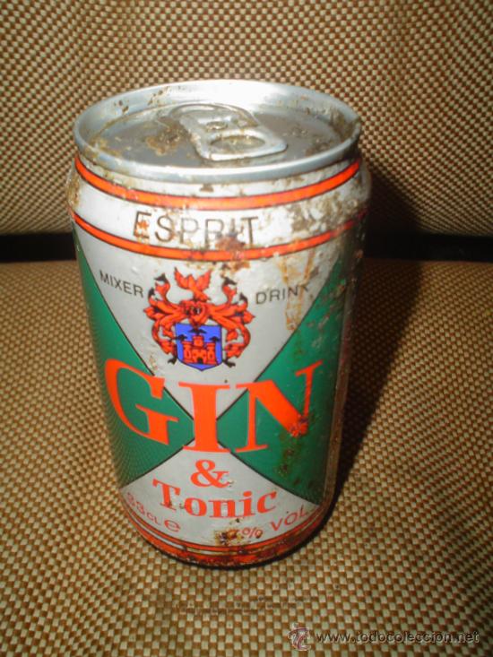 Collection of wines and liquors: LATA DE GIN & TONIC. INGLATERRA. 33 CL. CERRADA. VACIA. VER FOTOS