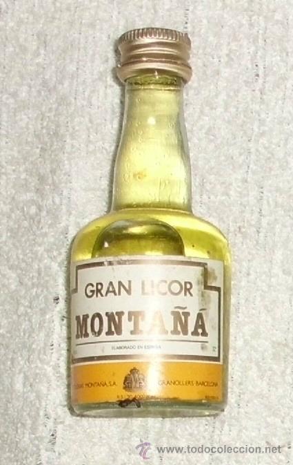 Coleccionismo de vinos y licores: BOTELLIN GRAN LICOR MONTA&Ntilde;A. DESTILERIA MONTA&Ntilde;A S. A. GRANOLLERS    RF-2669