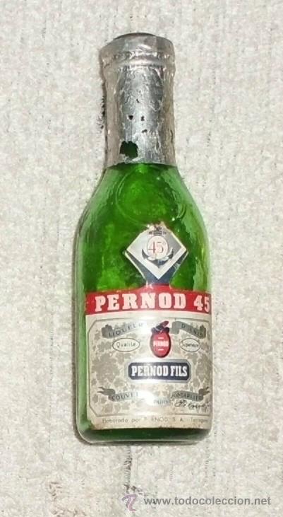 Coleccionismo de vinos y licores: BOTELLIN PERNOD 45. LICOR DE ANIS. PERNOD FILS. TARRAGONA   RF-2687
