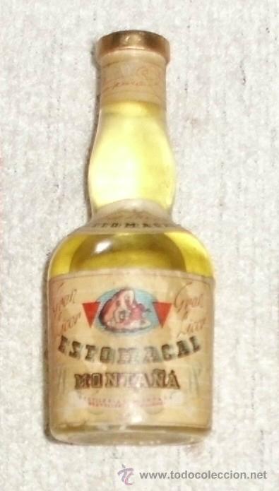 Coleccionismo de vinos y licores: BOTELLIN GRAN LICOR ESTOMACAL. DESTILERIA MONTA&Ntilde;A. GRANOLLERS RF-2702