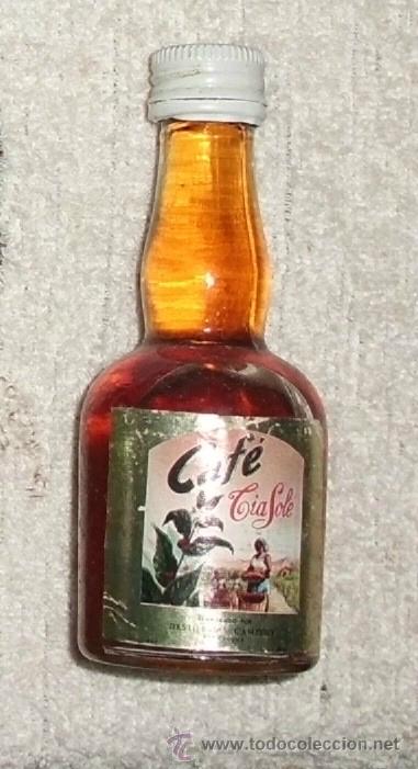 Coleccionismo de vinos y licores: BOTELLIN LICOR DE CAFE TIA SOLE. DESTILERIA CAMPANY. BARCELONA   RF-2477