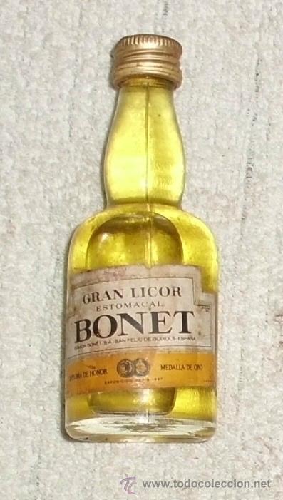 Coleccionismo de vinos y licores: BOTELLIN GRAN LICOR ESTOMACAL BONET. RAMON BONET S. A. SAN FELIU DE GUIXOLS   RF-2756