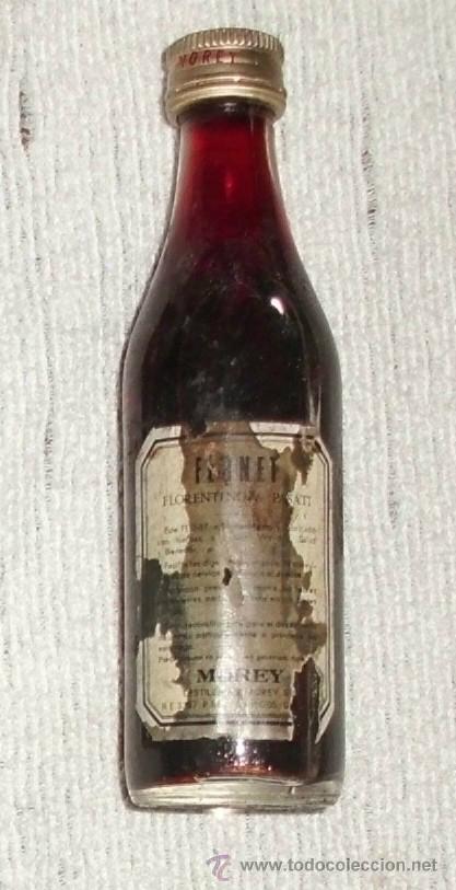 Coleccionismo de vinos y licores: BOTELLIN DE LICOR FERNET. FLORENTINO & PASATI. DESTILERIAS MOREY S.A. MALLORCA   RF-2807
