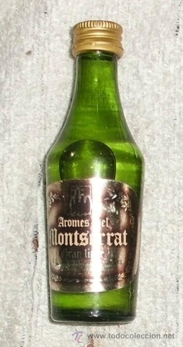 Coleccionismo de vinos y licores: BOTELLIN AROMAS DEL MONTSERRAT. GRAN LICOR. ABADIA DE MONTSERRAT. BARCELONA  RF-2879