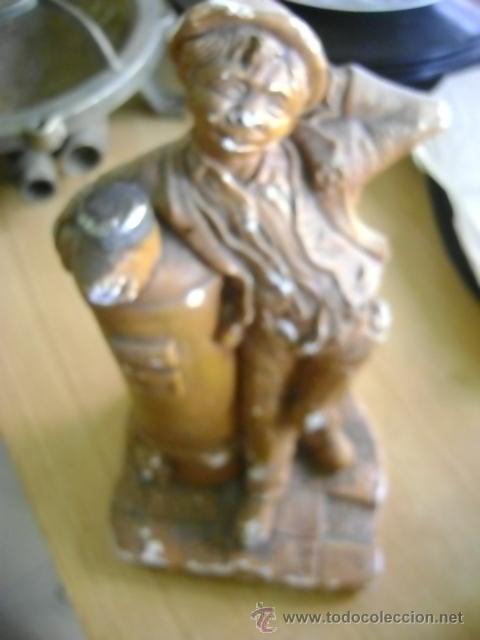 Coleccionismo de vinos y licores: Figura de borracho con brandy - Foto 1