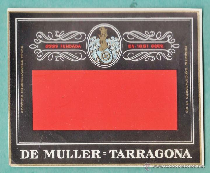 Sammlung von Weinen und Lik&ouml;ren: etiqueta vino - de muller - genetica / sin titulo - tarragona / tgn - nueva