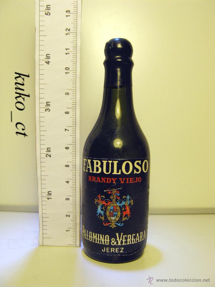 Coleccionismo de vinos y licores: BOTELLITA BOTELLIN BRANDY VIEJO FABULOSO PALOMINO & VERGARA