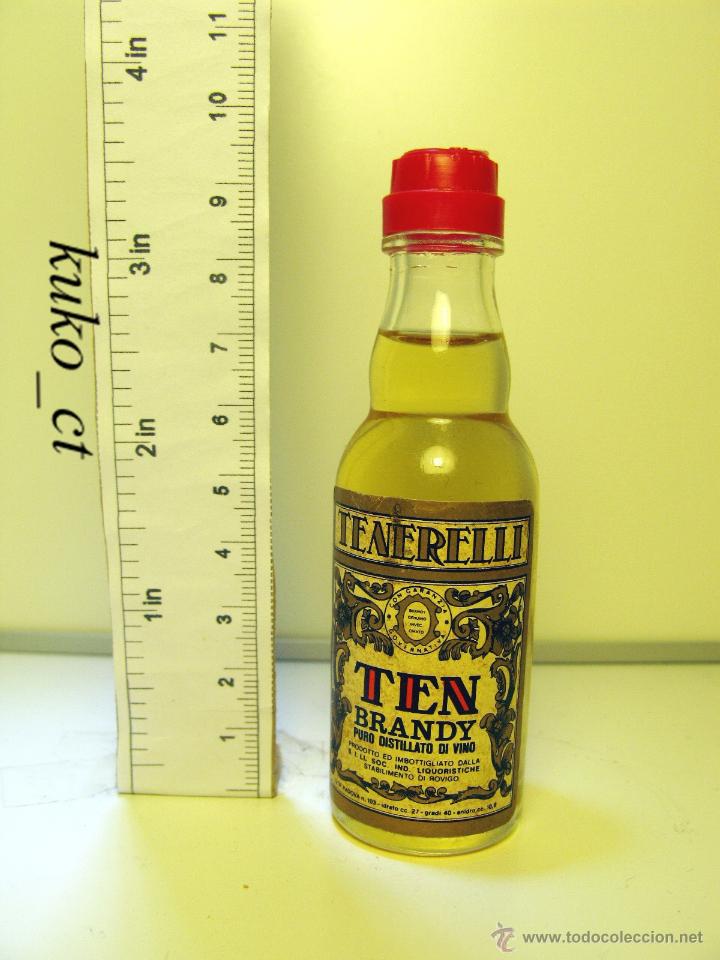 Coleccionismo de vinos y licores: BOTELLITA BOTELLIN BRANDY TEN TENERELLI DESTILERIAS IND. LIQUORISTICHE