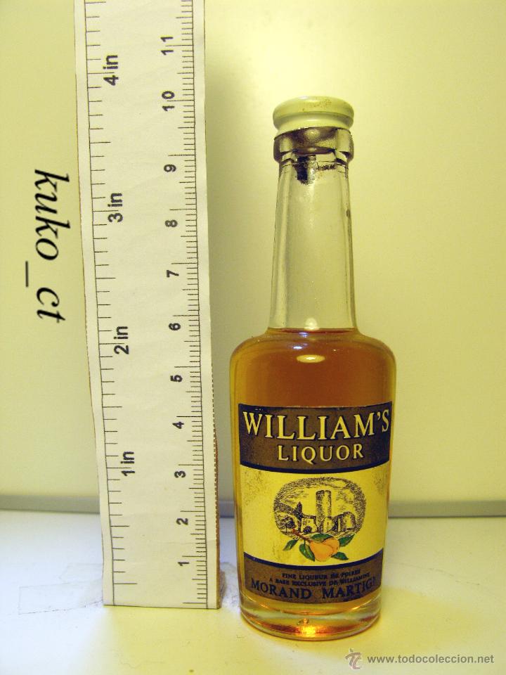 Sammlung von Weinen und Lik&ouml;ren: BOTELLITA BOTELLIN WILLIAM&acute;S LIQUOR DE POIRES MORAND MARTIGNY