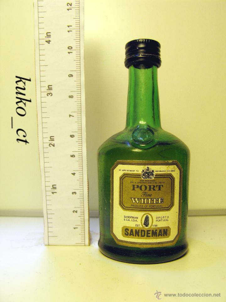 Collectionnisme de vins et liqueurs: BOTELLITA BOTELLIN FINO WHITE SANDEMAN JEREZ SPAIN