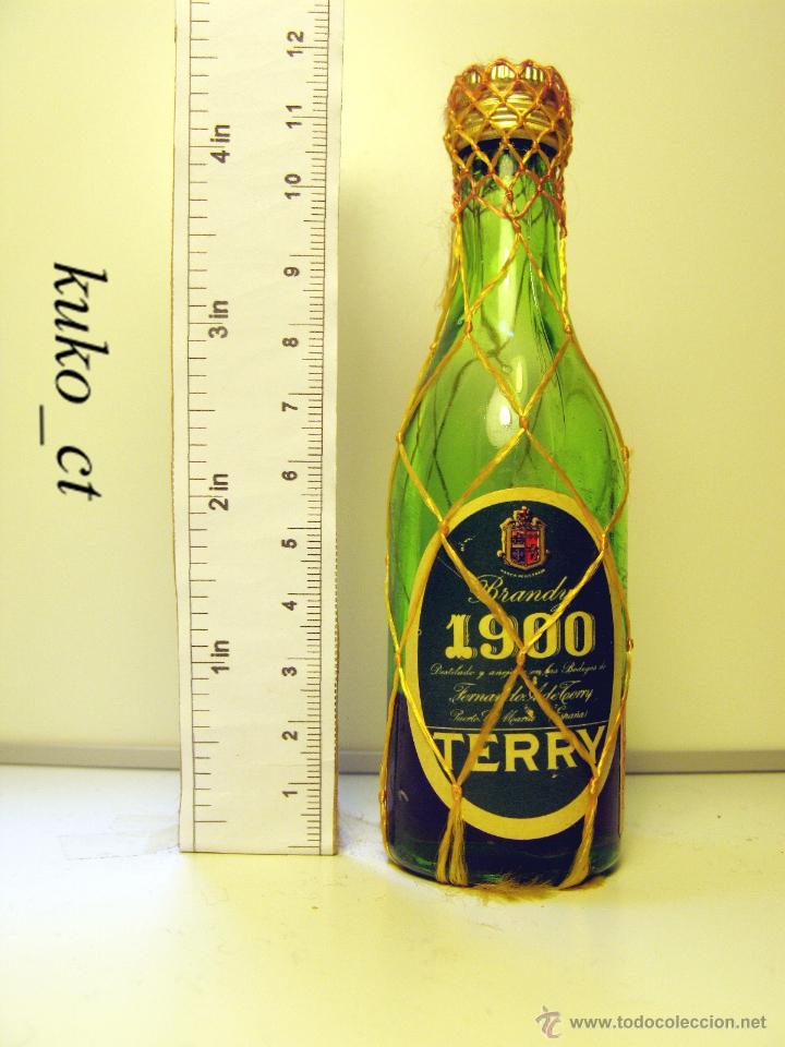 Coleccionismo de vinos y licores: BOTELLITA BOTELLIN BRANDY 1900 TERRY PUERTO SANTA MARIA Y CIA JEREZ