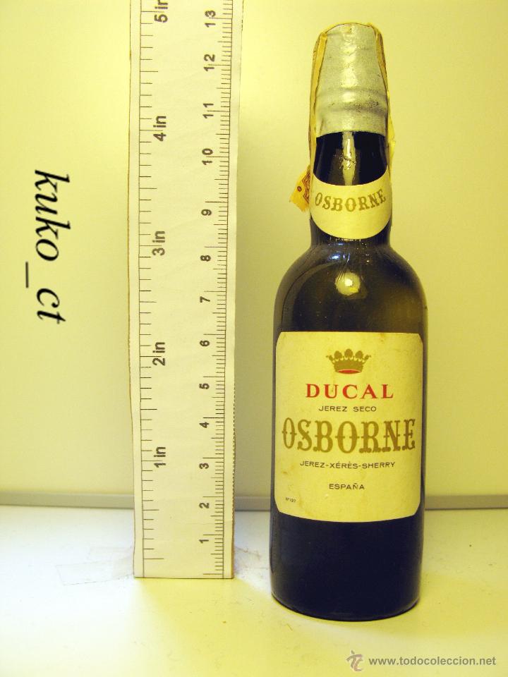 Sammlung von Weinen und Lik&ouml;ren: BOTELLITA BOTELLIN DUCAL JEREZ SECO SHERRY OSBORNE JEREZ