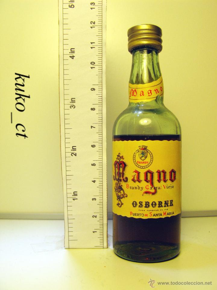 Coleccionismo de vinos y licores: BOTELLITA BOTELLIN BRANDY EXTRA VIEJO MAGNO OSBORNE PUERTO SANTA MARIA JEREZ