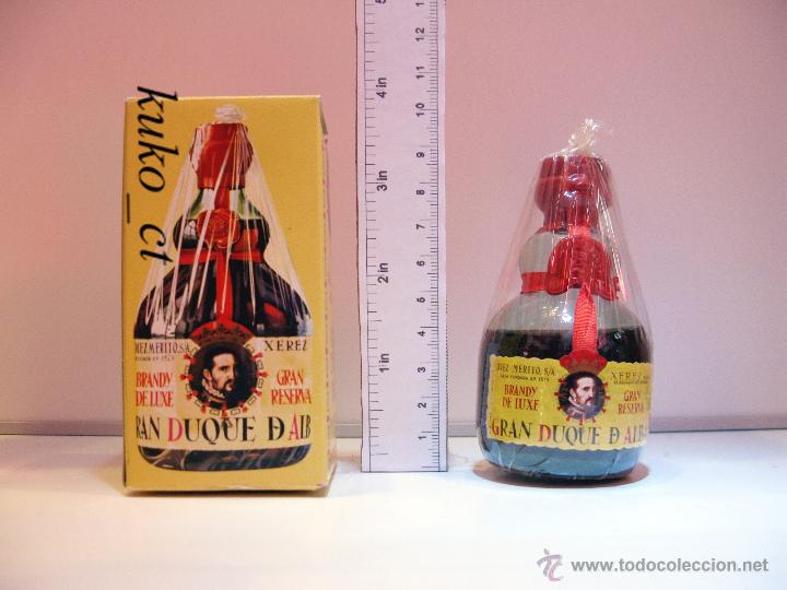 Coleccionismo de vinos y licores: BOTELLITA BOTELLIN BRANDY DE LUXE GRAN DUQUE D ALBA BODEGAS DIEZ MERITO XEREZ