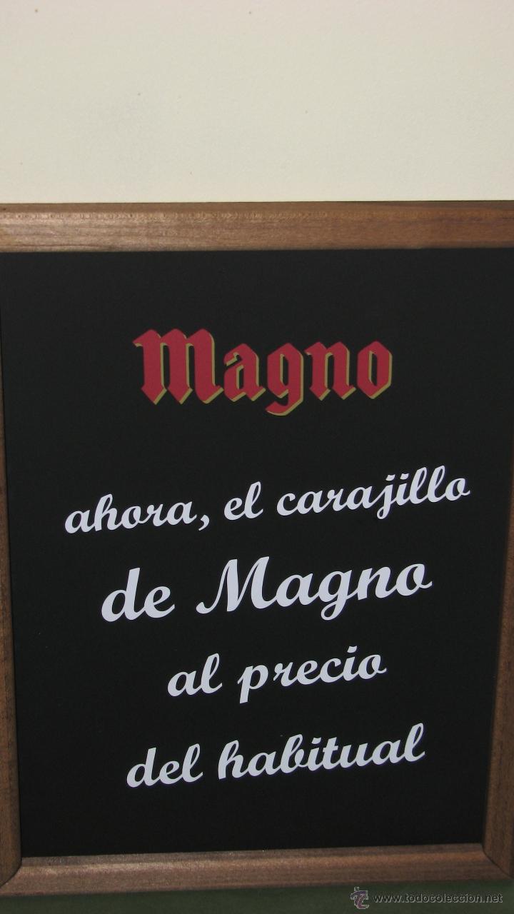Sammlung von Weinen und Lik&ouml;ren: PIZARRA PUBLICITARIA DE MAGNO