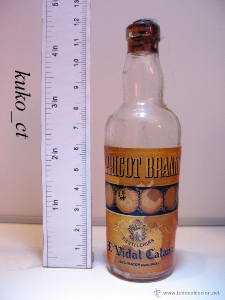 Coleccionismo de vinos y licores: BOTELLITA BOTELLIN APRICOT BRANDY DESTILERIAS F.VIDAL CATANY MALLORCA
