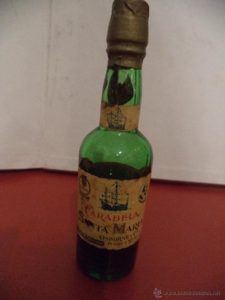 Colecionismo de vinhos e licores: BOTELLIN DE BRANDY CARABELA SANTA MARIA. BODEGAS OSBORNE Y Cia. PUERTO DE SANTA MARIA.