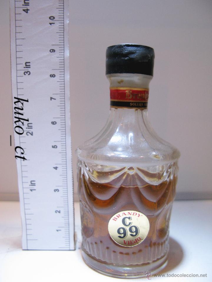Coleccionismo de vinos y licores: BOTELLITA BOTELLIN BRANDY VIEJO C99 SOLERA 1956 ANTONIO GO&Ntilde;I