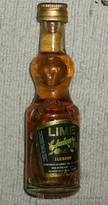 Coleccionismo de vinos y licores: BOTELLIN LICOR DE LIME ILUSION. PUNTA AMEZUA S. L. TOLEDO   RF-3062