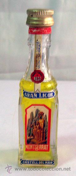 Coleccionismo de vinos y licores: BOTELLIN. GRAN LICOR MONSERRAT . CASTELL DEL MAS