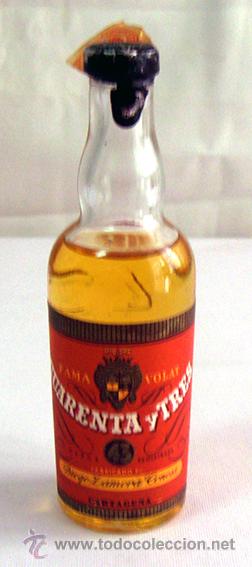 Coleccionismo de vinos y licores: ANTIGUO BOTELLIN. LICOR 43 . ELABORADO POR DIEGO ZAMORA. CON SELLO