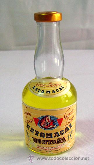 Coleccionismo de vinos y licores: BOTELLIN GRAN LICOR ESTOMACAL MUNTA&Ntilde;&Aacute; . CON SELLO
