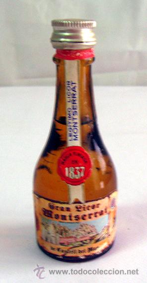Coleccionismo de vinos y licores: BOTELLIN. GRAN LICOR MONSERRAT . CASTELL DEL MAS, CON SELLO