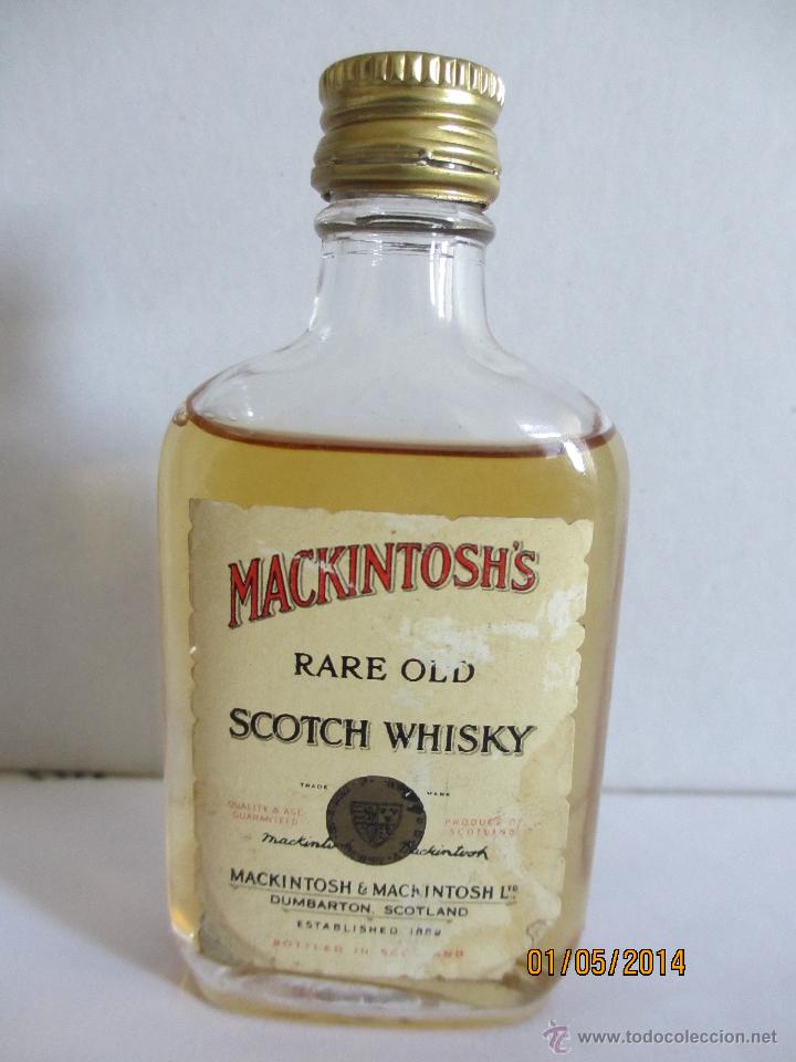 Collectionnisme de vins et liqueurs: BOTELLIN DE WHISKY MACKINTOSH'S. DESTILER&Iacute;AS MACKINTOSH & MACKINTOSH LTD. ESCOCIA.