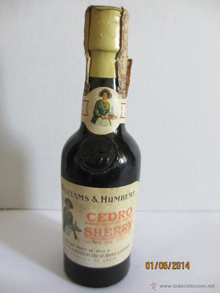 Collectionnisme de vins et liqueurs: BOTELLIN DE VINO CEDRO SHERRY. WILLIAMS & HUMBERT LTD. JEREZ  & LONDON.